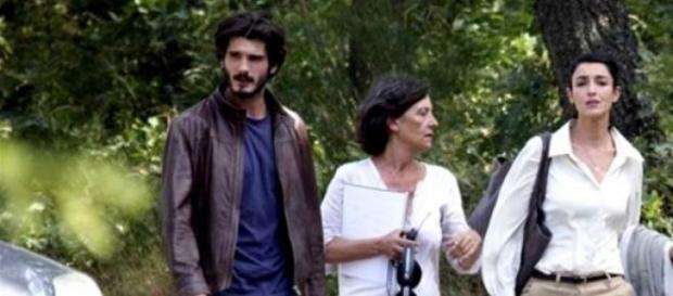 Yon y Blanca durante la grabación de la serie Yon y Blanca durante la grabación de la serie