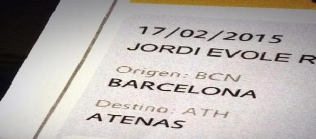 Évole anuncia su vuelo a Atenas vía Twitter Évole anuncia su vuelo a Atenas vía Twitter