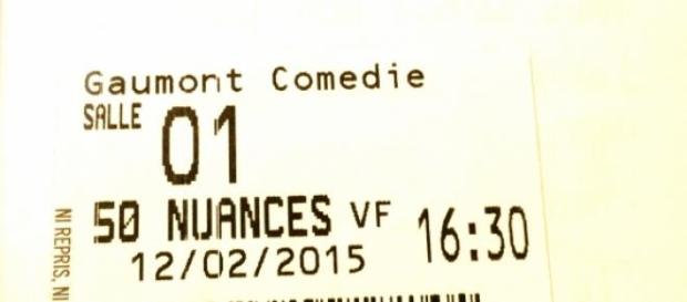 Ticket cinéma Cinquantes Nuances de Grey Ticket cinéma Cinquantes Nuances de Grey