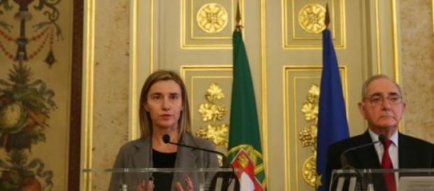 Federica Mogherini e Rui Machete Federica Mogherini e Rui Machete