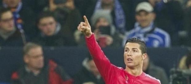 Ronaldo celebrates after scoring the opener Ronaldo celebrates after scoring the opener