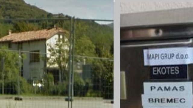 La fatiscente sede della Mapi Group a Nova Gorica