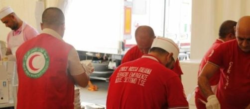 Croce Rossa Italiana assiste i bisognosi