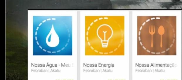 Google Play: APP sobre água, energia e alimentação Google Play: APP sobre água, energia e alimentação