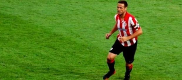 Gurpegui, Athletic de Bilbao, durante un partido Gurpegui, Athletic de Bilbao, durante un partido