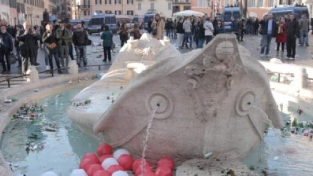 roma-feyenoord, la Capitale devastata