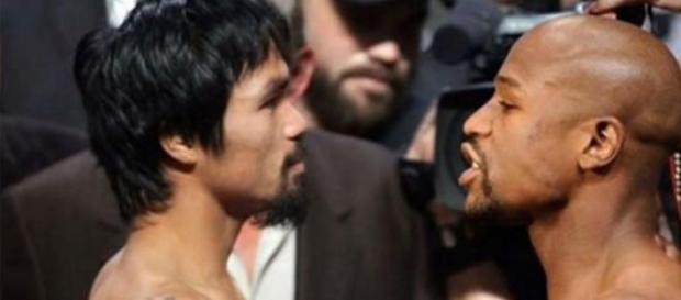 Floyd y Manny listos para subir al ring Floyd y Manny listos para subir al ring