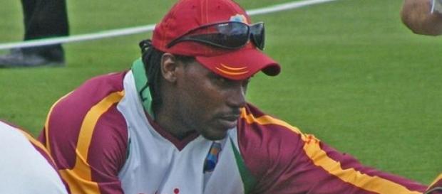 Gayle & his West Indies' teammates took the win Gayle & his West Indies' teammates took the win