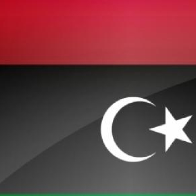 Flag of Libya that was used after Gaddafis fall