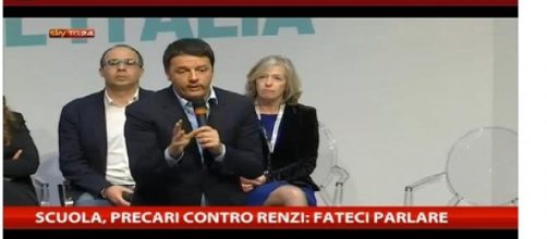 La conferenza stampa sulla riforma della scuola