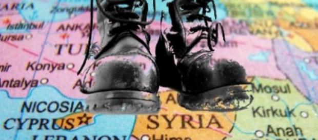 Botas militares turcas na Síria Botas militares turcas na Síria