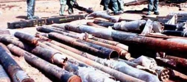 Des munitions de récupèration avant destruction. Des munitions de récupèration avant destruction.