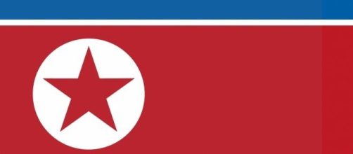 Bandera de Corea del Norte.