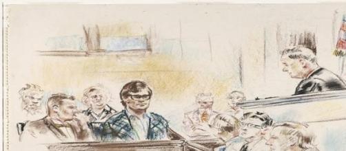 Court artists drew blank faces for the witnesses