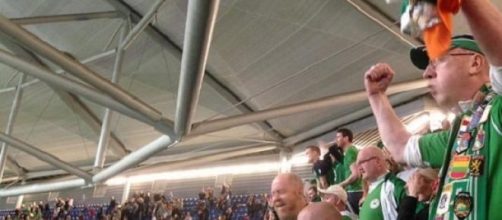 Irish fans were celebrating once more against UAE
