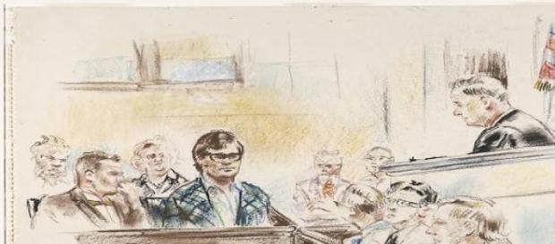 Court artists drew blank faces for the witnesses Court artists drew blank faces for the witnesses