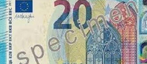 Spécimen du nouveau billet de 20 euros. Spécimen du nouveau billet de 20 euros.