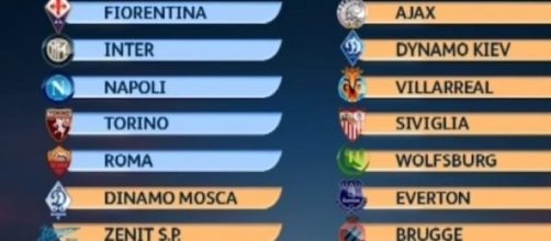 Europa League, il sorteggio degli ottavi