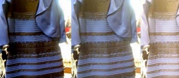 De que cor vê o vestido? Azul ou Branco? De que cor vê o vestido? Azul ou Branco?