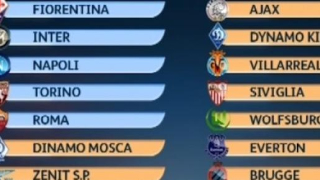 Europa League, il sorteggio degli ottavi