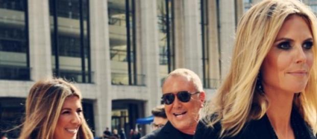 Heidi Klum mit Michael Kors und Nina Garcia. Heidi Klum mit Michael Kors und Nina Garcia.