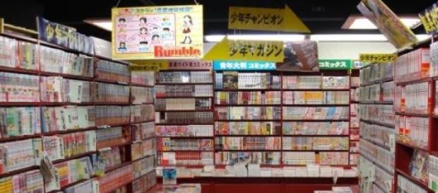 Rayon manga d'un bookstore Rayon manga d'un bookstore