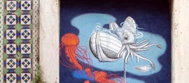 Peixe e Arte nas ruas de Sesimbra Peixe e Arte nas ruas de Sesimbra