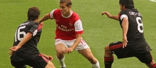 Wilshere was pictured on social media holding pipe