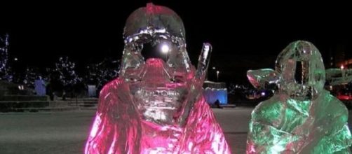 Ice sculptures can be works of modern art