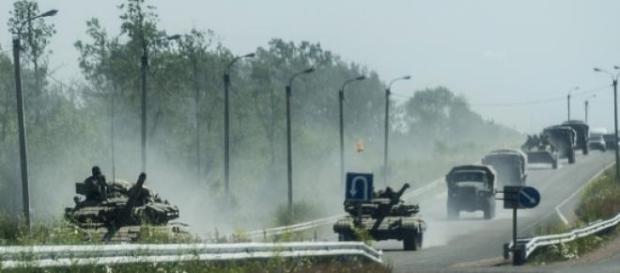Les forces rebelles ont encerclé Debaltseve. Les forces rebelles ont encerclé Debaltseve.