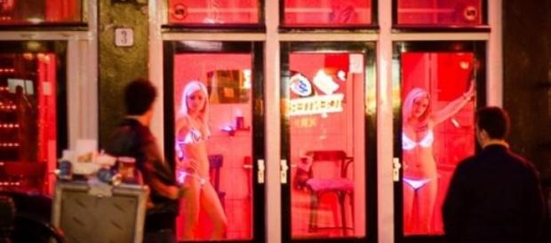Red Light District em Amesterdão. Red Light District em Amesterdão.