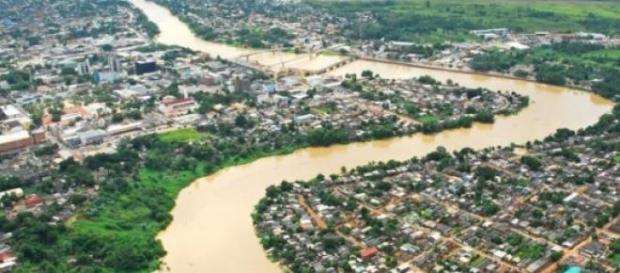 A cidado do Rio Branco antes das enchentes A cidado do Rio Branco antes das enchentes