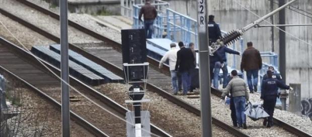 Agentes foram colhidos por um comboio Agentes foram colhidos por um comboio