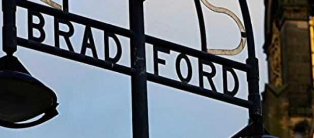 Bradford City Centre welcome sign Bradford City Centre welcome sign