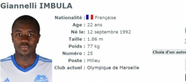 Gianelli Imbula est milieu de terrain à l'OM. Gianelli Imbula est milieu de terrain à l'OM.