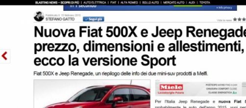 Jeep Renegade e Fiat 500x vantaggiose offerte