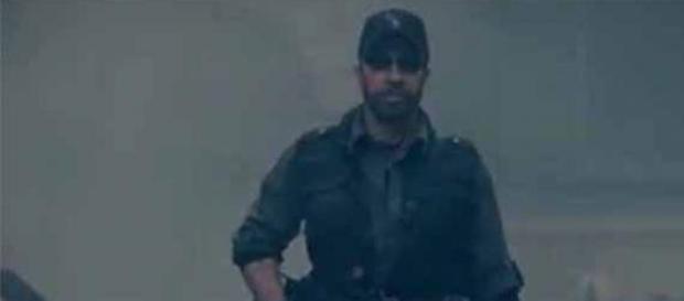 Chuck Norris in The Expendables 2. Chuck Norris in The Expendables 2.