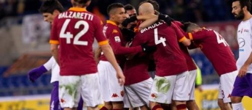 Un'immagine di una partita tra Fiorentina e Roma