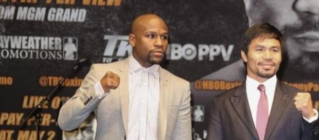 Floyd Mayweather and Manny Pacquiao Floyd Mayweather and Manny Pacquiao