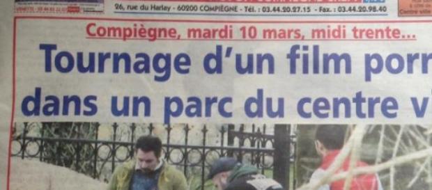 La Une de Oise Hebdo avec les photos du tournage La Une de Oise Hebdo avec les photos du tournage