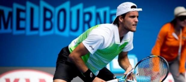 O português foi batido pelo croata por 6-3 e 7-5 O português foi batido pelo croata por 6-3 e 7-5