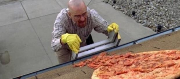 Una de las escenas épicas, la pizza en el tejado Una de las escenas épicas, la pizza en el tejado