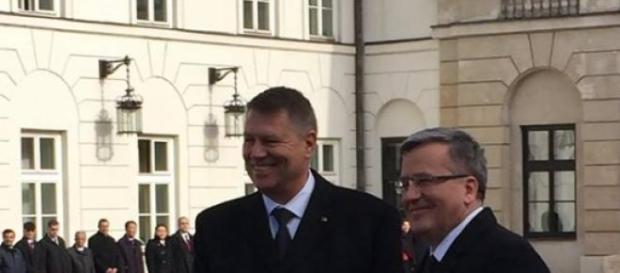 Klaus Iohannis a batut palma cu Polonia Klaus Iohannis a batut palma cu Polonia