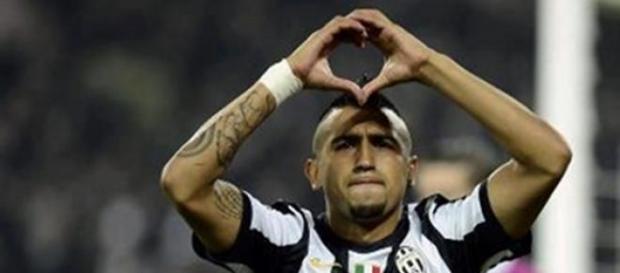 il centrocampista cileno Arturo Vidal il centrocampista cileno Arturo Vidal