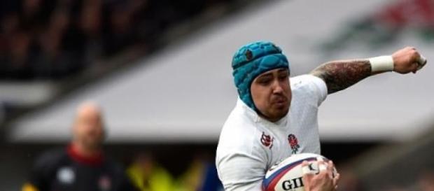 Jack Nowell scored England's third try Jack Nowell scored England's third try