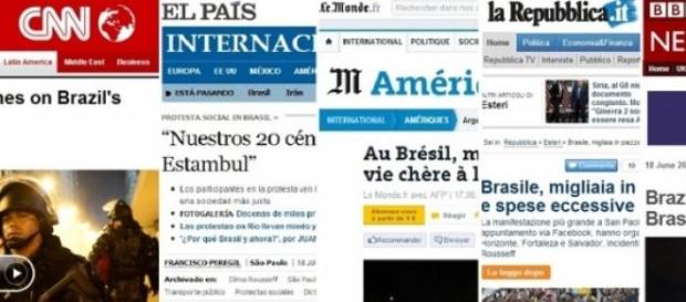 Mídia internacional destaca protesto dos brancos. Mídia internacional destaca protesto dos brancos.