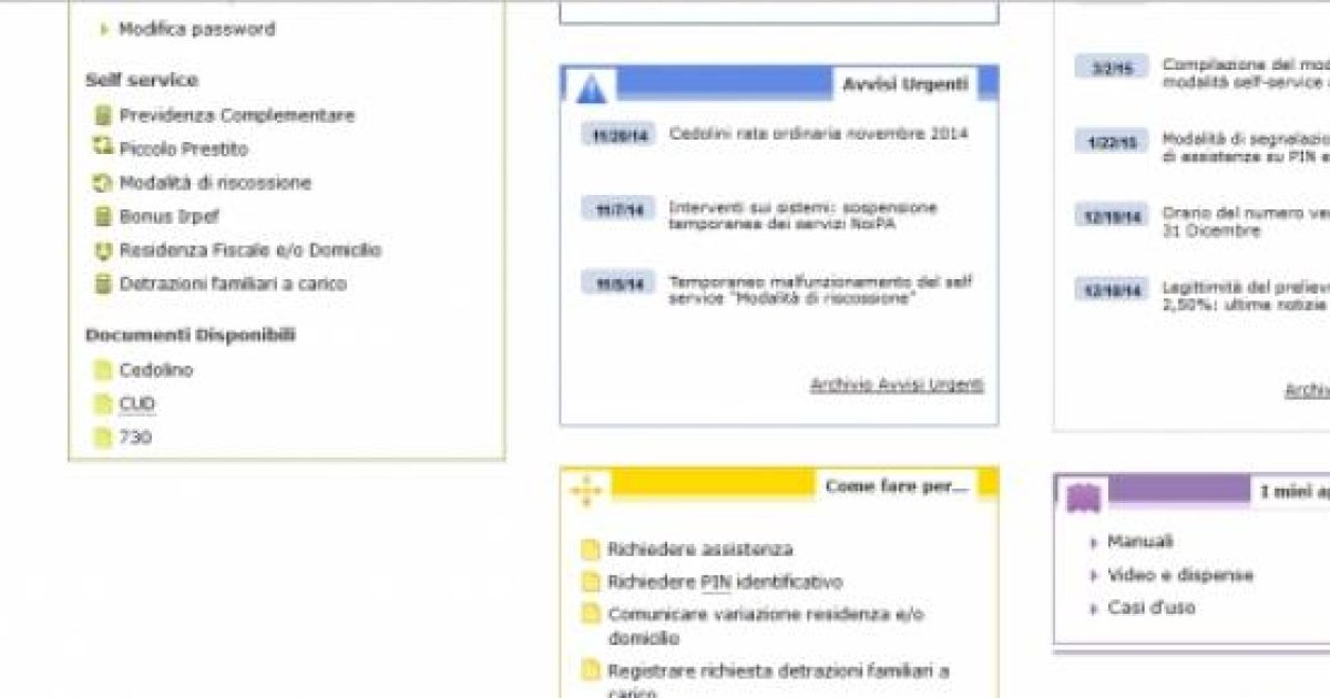Noipa come visualizzare il CUD per i redditi 2014 e la