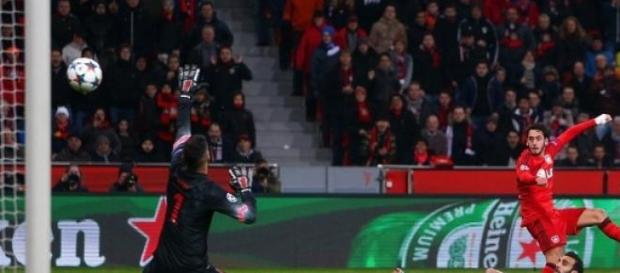 Calhanoglu's goal gives the Germans a 1-0 lead. Calhanoglu's goal gives the Germans a 1-0 lead.