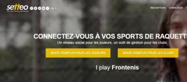 Capture d'écran de la page d'accueil de Setteo Capture d'écran de la page d'accueil de Setteo