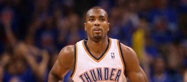 Serge Ibaka, jogador dos Oklahoma City Thunder Serge Ibaka, jogador dos Oklahoma City Thunder